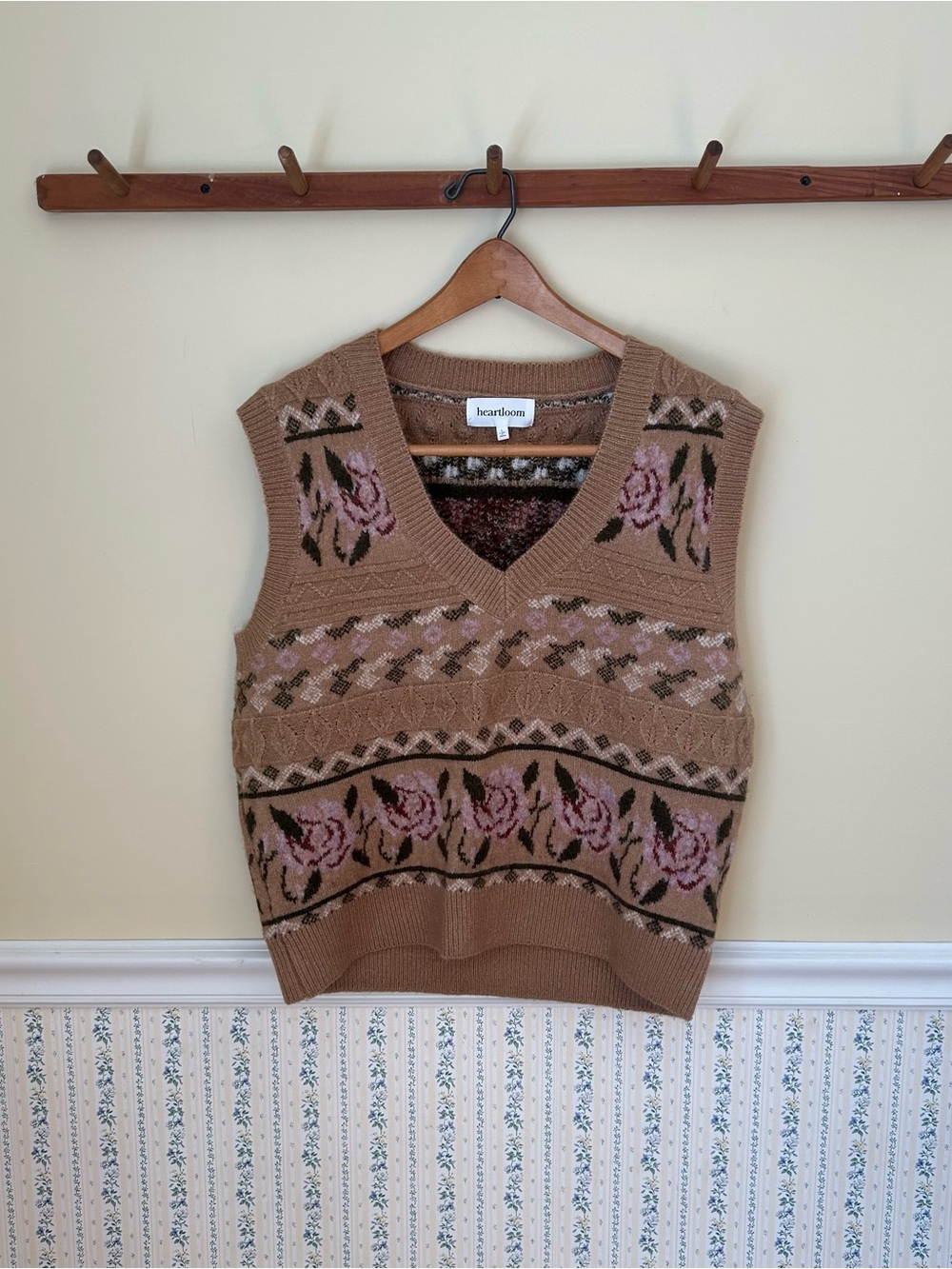 Heartloom Floral Sweater Vest